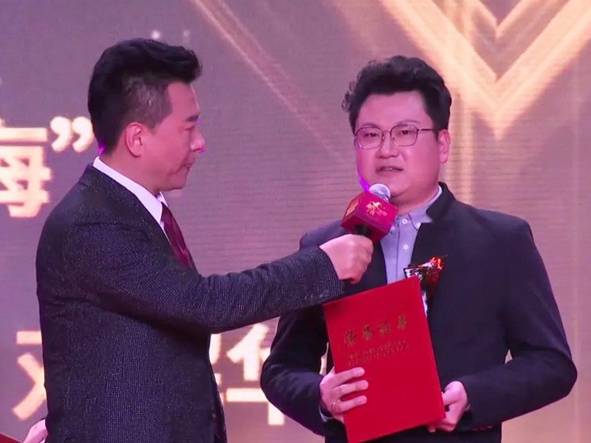 潘曉煒在故事活動頒獎現(xiàn)場